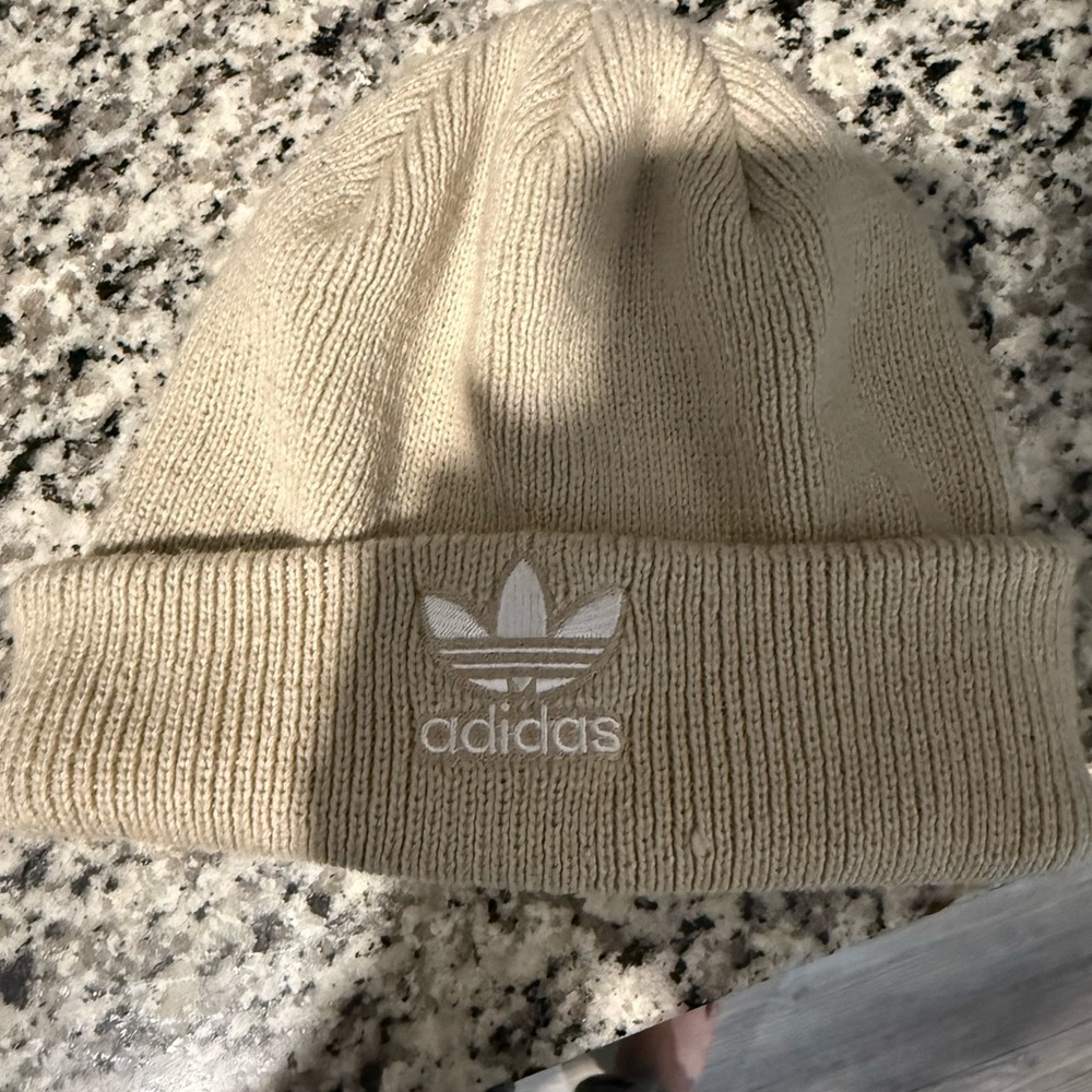 Adidas Cream Knit Hat